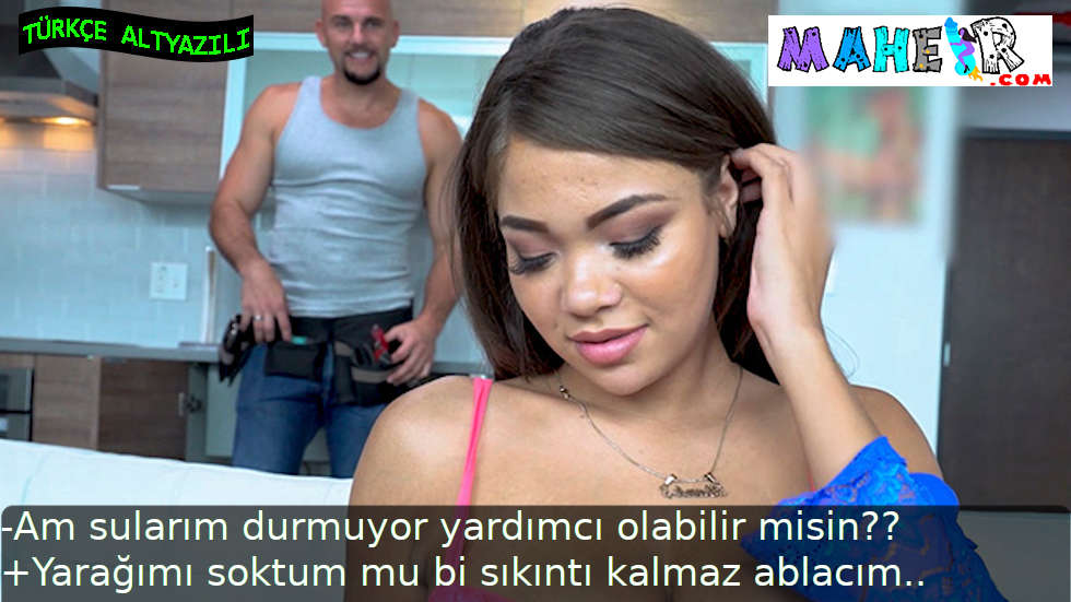 Evli kadının amından akan suları yarağı sokarak durduran tesisatçı