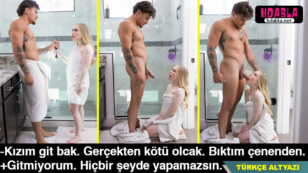 Kız kardeşimle duş kavgası yaptık Sussun diye ağzına zorla dayadım